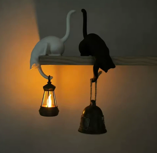 Hanging Cat Hook Lantern Light