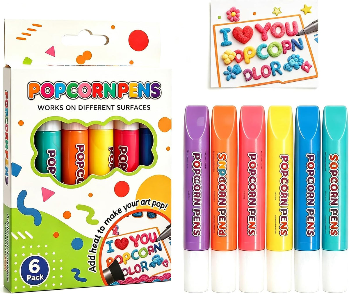 3D Popcorn Puffy Paint Pens