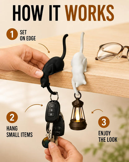 Hanging Cat Hook Lantern Light