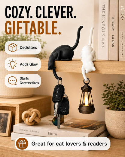 Hanging Cat Hook Lantern Light