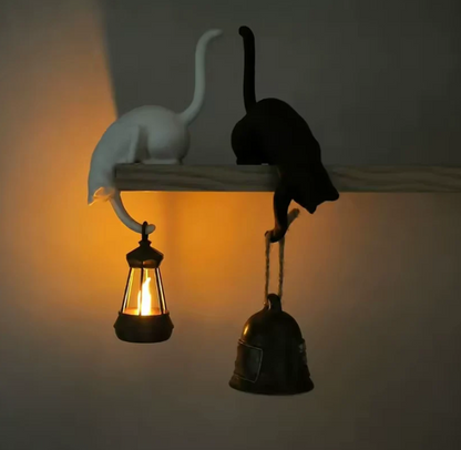 Hanging Cat Hook Lantern Light