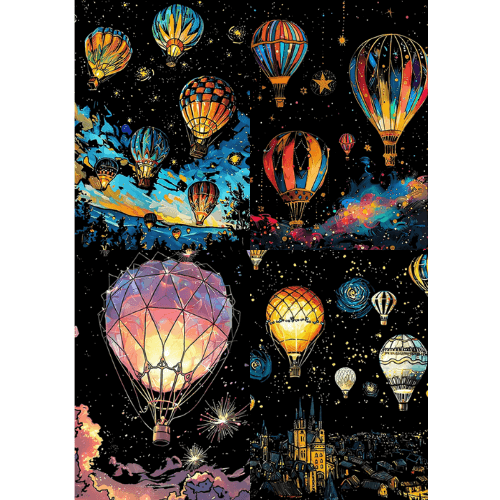 Hot Air Balloons Collection (Glow in the Dark)