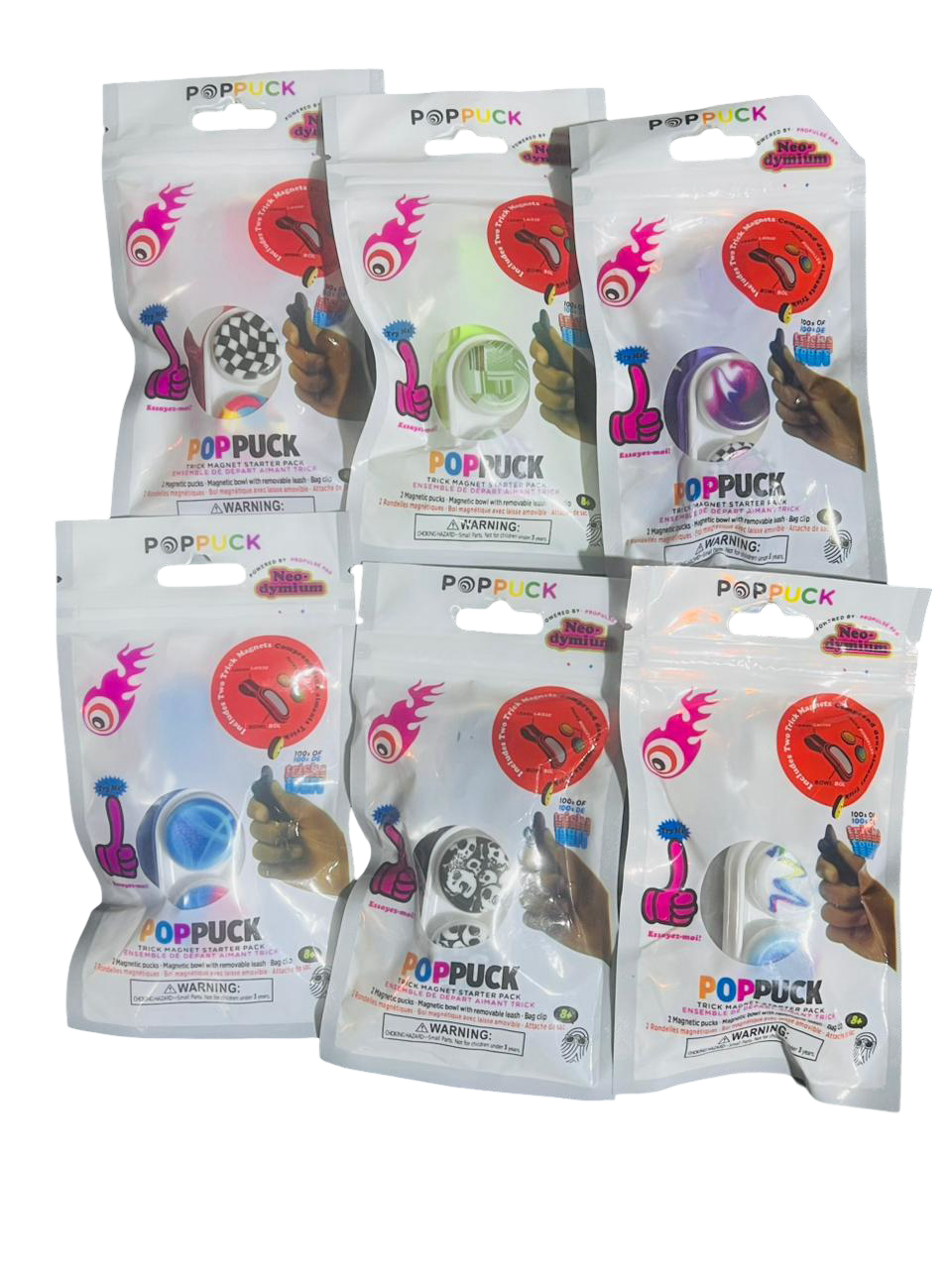 PopPuck Fidget Toy + 2 Free Random Magnetic Beads