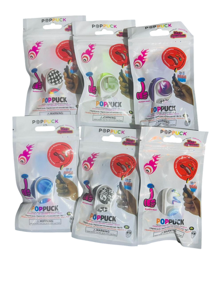 PopPuck Fidget Toy + 2 Free Random Magnetic Beads