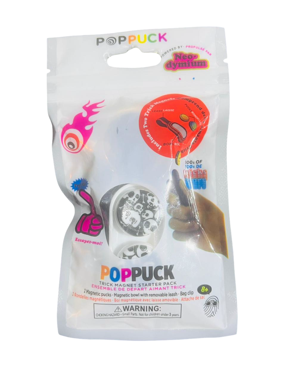 PopPuck Fidget Toy + 2 Free Random Magnetic Beads