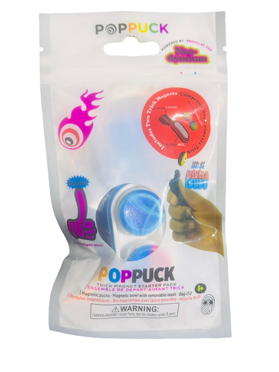 PopPuck Fidget Toy + 2 Free Random Magnetic Beads