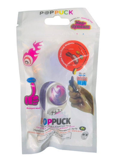 PopPuck Fidget Toy + 2 Free Random Magnetic Beads