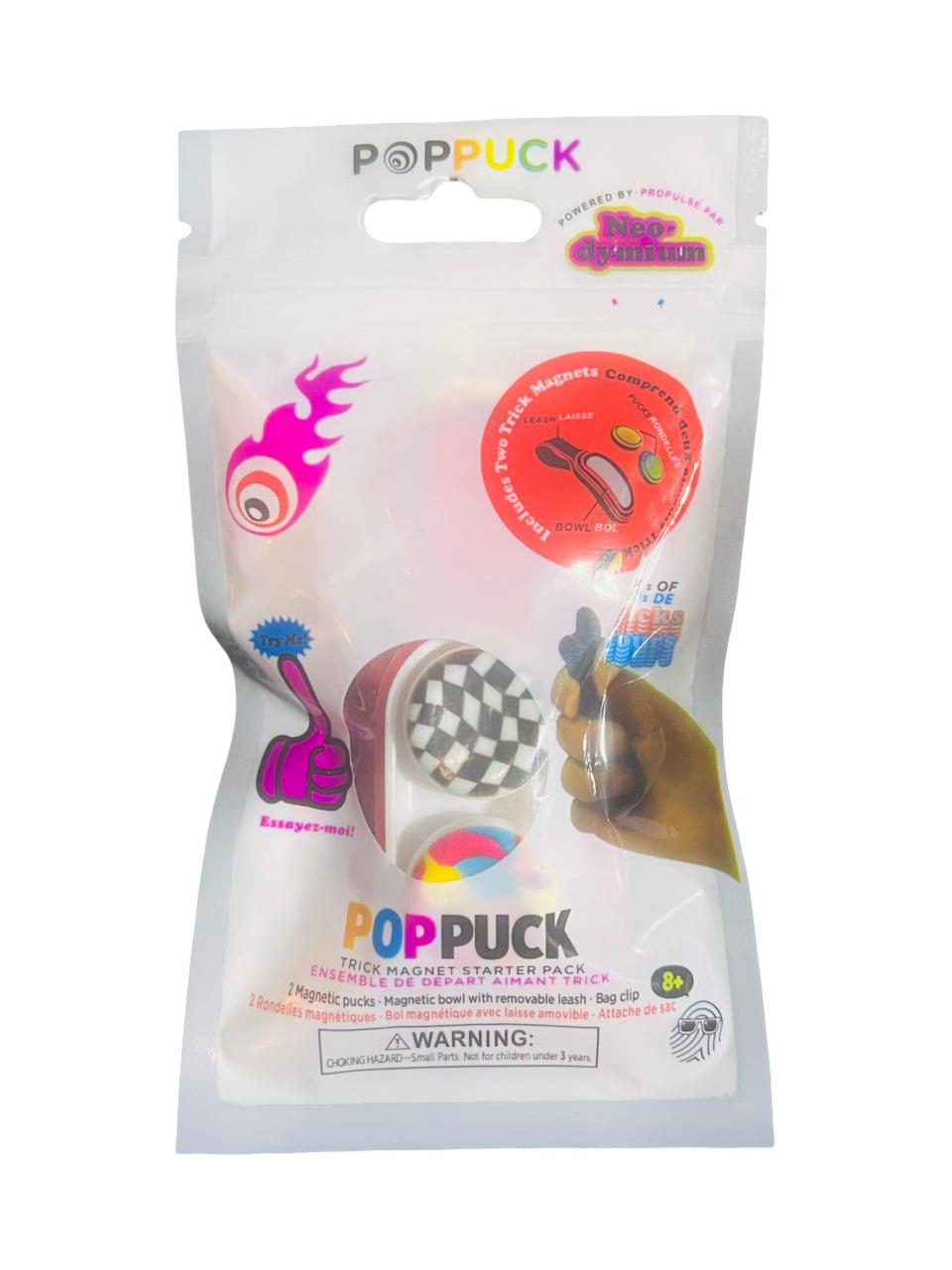 PopPuck Fidget Toy + 2 Free Random Magnetic Beads