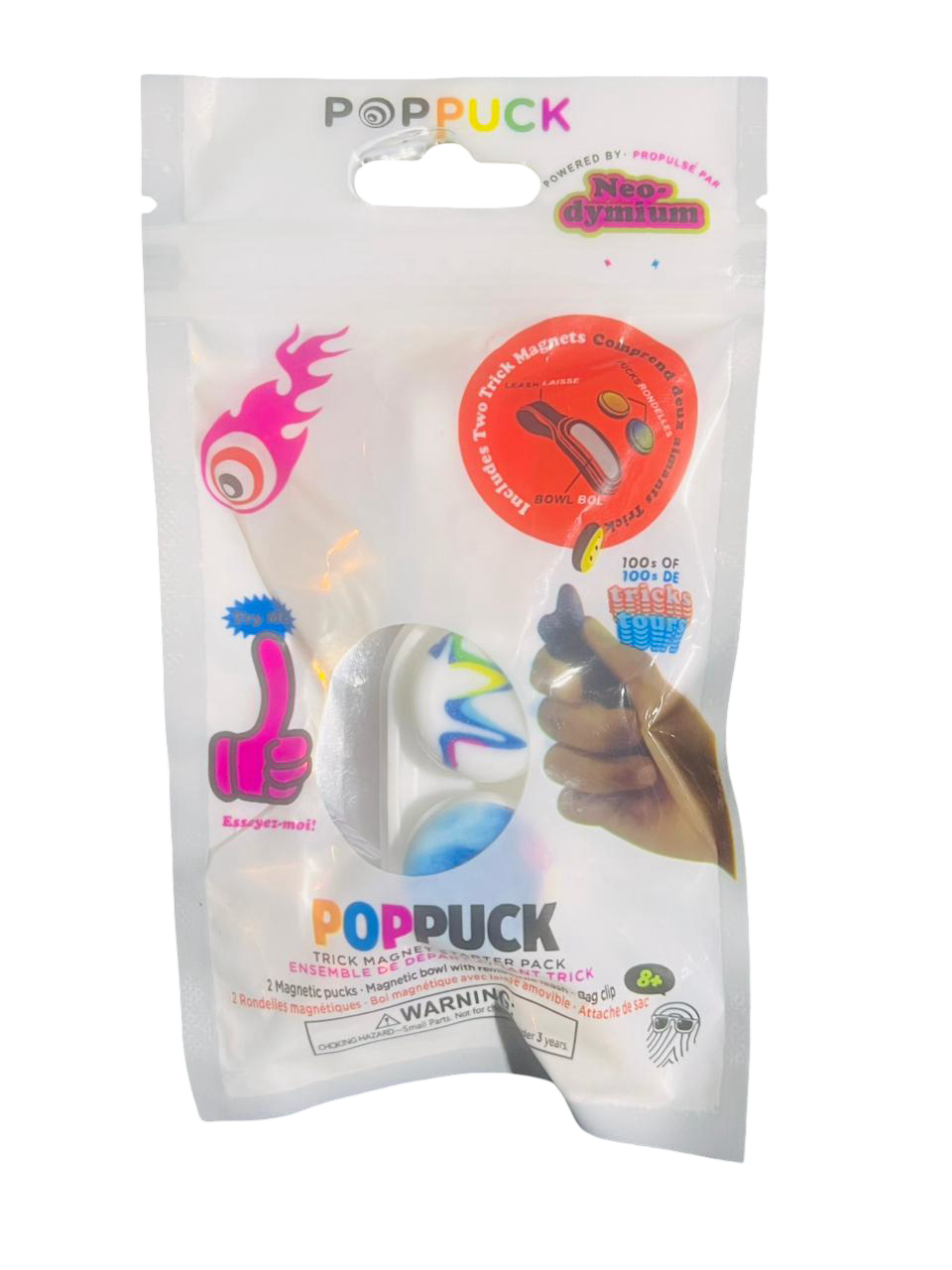 PopPuck Fidget Toy + 2 Free Random Magnetic Beads